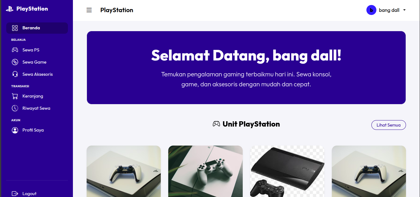 Beranda Pelanggan