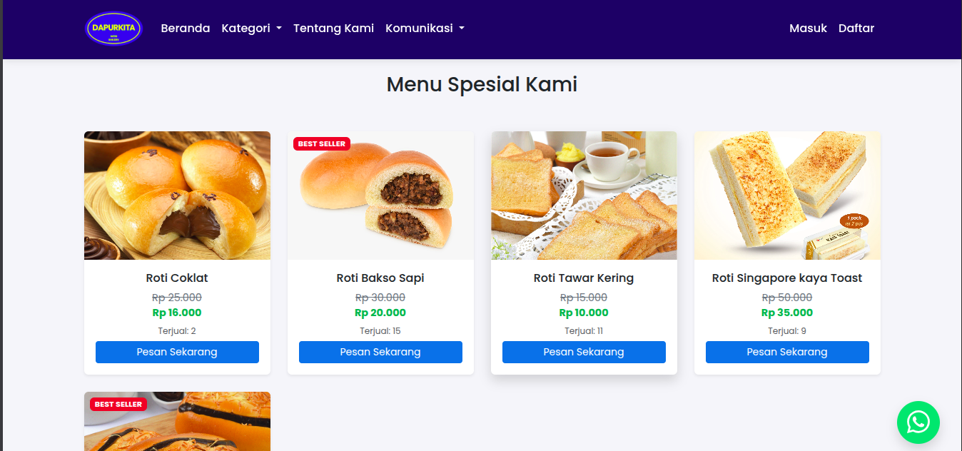 Dapur Roti - Products